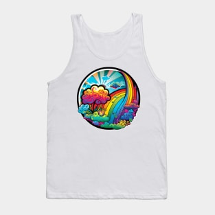 Groovy Psychedelic Rainbow Tank Top